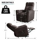 INGALIK Power Lift Recliner for Elderly, lift chairs recliners with Kneading Massage, Side Pocket, lift chair for Living room, Beige