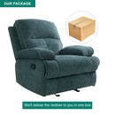 INGALIK Oversized Rocker Recliner Chair for Adults, Ergonomic Recliner Chair with Extra Large Footrest, Comfortable Reclining Chair for Living Room, Beige