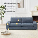 INGALIK Modern Loveseat Sofa for Living Room, Chenille Sofa and Couch with Square Armrests, Removable Sofa Cushions and Detachable Sofa Cover, Easy to Install
