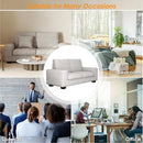 INGALIK Modern Loveseat Sofa for Living Room, Chenille Sofa and Couch with Square Armrests, Removable Sofa Cushions and Detachable Sofa Cover, Easy to Install