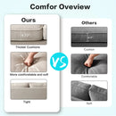 INGALIK Modern Loveseat Sofa for Living Room, Chenille Sofa and Couch with Square Armrests, Removable Sofa Cushions and Detachable Sofa Cover, Easy to Install