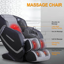 INGALIK 4D Zero Gravity Massage Chair, with Heating & Full Body Airbags Massage, Universal Size, Black