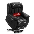 INGALIK Leather Power Lift Recliner Chair with Massage and Heat