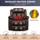 INGALIK Leather Power Lift Recliner Chair with Massage and Heat