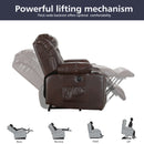 INGALIK Leather Power Lift Recliner Chair with Massage and Heat