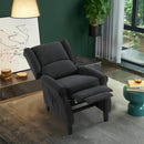 INGALIK Wingback Recliner Chair, Tufted Leather Push Back Recliner Chair, Standard size