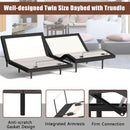 INGALIK Electric Adjustable Massage Bed, Adjustable Bed Frame, Frame with Wireless Remote, Adjustable Bed Base , USB Ports, LED Light Adjustable Bed Frame